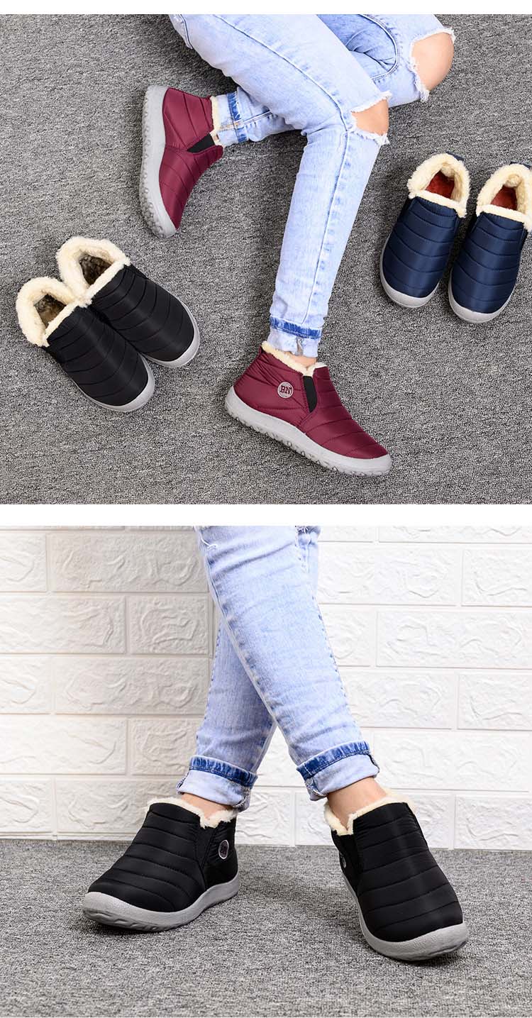 Bota feminina para inverno, cano baixo , forrada e plataforma.